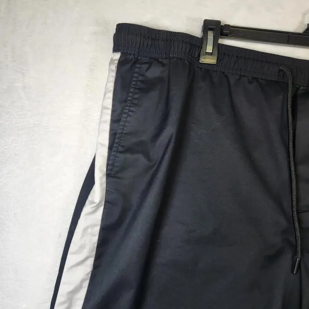 Banana Republic Core Temp Shorts‎ XL Tall Black Gray Stripe Drawstring 9